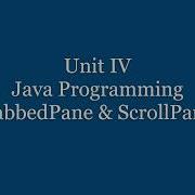 Tabbed Pane ScrollPane In Java Swing