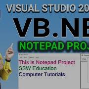 L33 Vb Net Notepad Program Notepad Mini Project In Vb Net How To Create Notepad In Vb Net