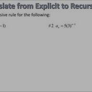 Switching Between Explicit And Recursive