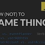 Naming Things In Code