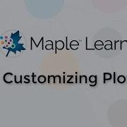 Maple Learn Customizing Plots