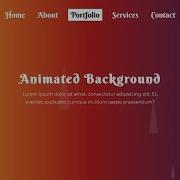Animated Background With Pure CSS And HTML No Javascript No Jquery