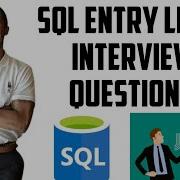 SQL Interview Questions Entry Level