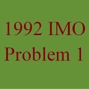 1992 IMO Problem 1