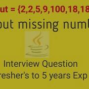 Missing Numbers In Array Missing Number In Java