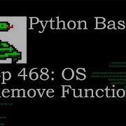 Python Basics Os Remove Function
