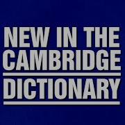 New In The Cambridge Dictionary Category JEOPARDY