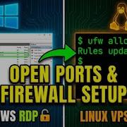 How To Open Ports On VPS RDP Firewall Setup Guide Windows Linux