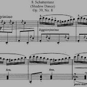 Etude Op 39 No 8 Shadow Dance Edward MacDowell Piano Solo