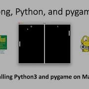 Pong Installing Python3 And Pygame On MacOS