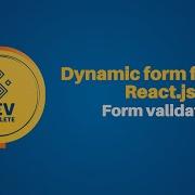 Dynamic Form Fields In React Js Form Validation
