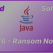 Grind 75 Ransom Note Java Solution
