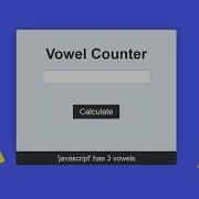 Javascript Vowel Counter Project For Beginners