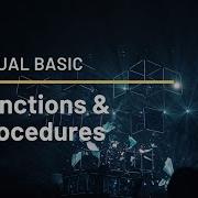 Functions Procedures In Visual Basic
