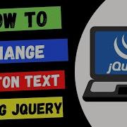 Change Button Text Using JQuery
