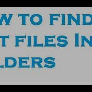 How To Find List Files In Folders