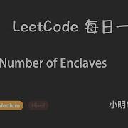 Leetcode 1020 Number Of Enclaves