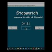 StopWatch Complete Application With Html Css And Javascript Shorts