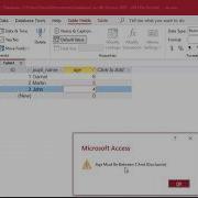 Age Validation In MS Access Made Easy