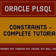 Constraints In SQL Oracle Pl Sql Interview Questions Primary Key And Foreign Key In SQL