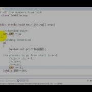 Java Tutorial Count Controlled Do While Loop