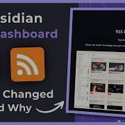Панель управления Obsidian RSS что я изменил и почему