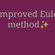 Improved Euler S Method Explained In Tamil