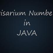 Disarium Number In Java BluejCode