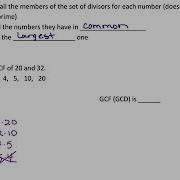 MAT 211 GCF By Intersection Of Sets 4 3b