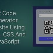 QR Code Generator Website Using HTML CSS And JavaScript QR Code Generator In JavaScript