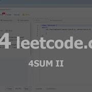 Разбор задачи 454 Leetcode Com 4Sum II Решение на C