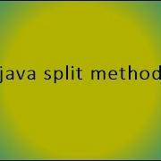 Java Split Method