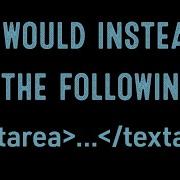 Designers Learn Code Forms Textarea