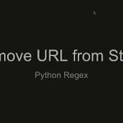 Python Regex Remove URL From String