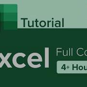 Excel Full Course Tutorial 4 Hours
