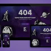 Responsive 404 Page Design Using HTML CSS And JavaScript