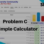 ICPC Assiut Sheet Sheet 1 Problem C Simple Calculator Exotic IT