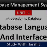 Database Language And Interface Notes Database Management System