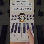 SQUID GAME 2 Red Light Green Light Piano Easy Piano Pianotutorial Pianolessons Squidgame2