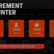 Increment Counter Using HTML CSS And JavaScript Create An Increment Counter Using JavaScript