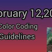 February 12 2026 Color Coding Guidelines
