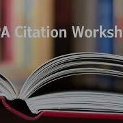 APA Citation Workshop