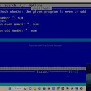 Qbasic Program To Check Whether The Given Number Is Odd Or Even Using If Statement