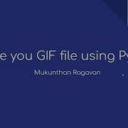 Make You GIF File Using Python