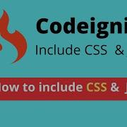 Include CSS Javascript Files Codeigniter 3 Tutorial