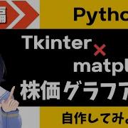 Pythonプログラミング実践編 株価のデータをグラフにするデスクトップアプリを自作する Tkinter X Matplotlib
