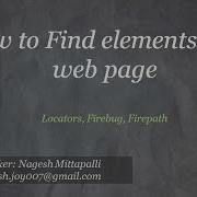 Find Elements On A Webpage Using Locators Firebug Firepath