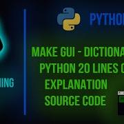 GUI DICTIONARY USING TKINTER IN PYTHON TKINTER PYTHON PROGRAMMING HERO