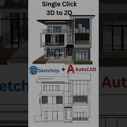 3D To 2D Converter Single Click L Sketchup To Autocad L 3D To 2D Converter L