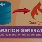 MIGRATION GENERATOR CODEIGNITER 4 CI 4